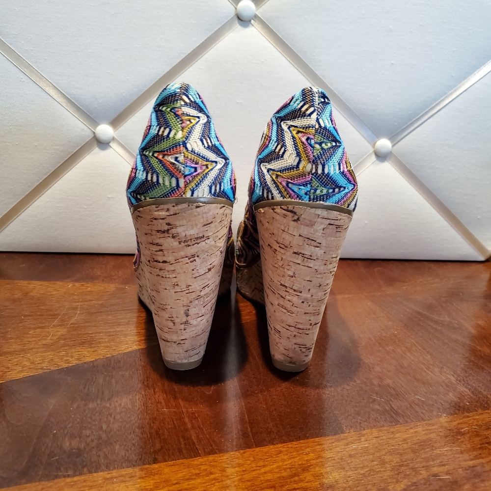 Nine West Wild Thingo Chevron Wedge - Picture 4 of 13